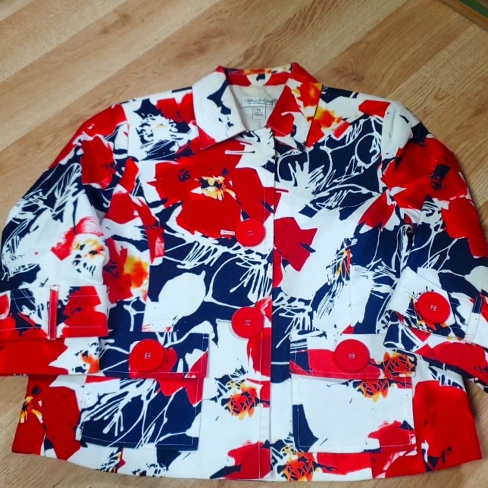 Coldwater Creek Floral Jacket